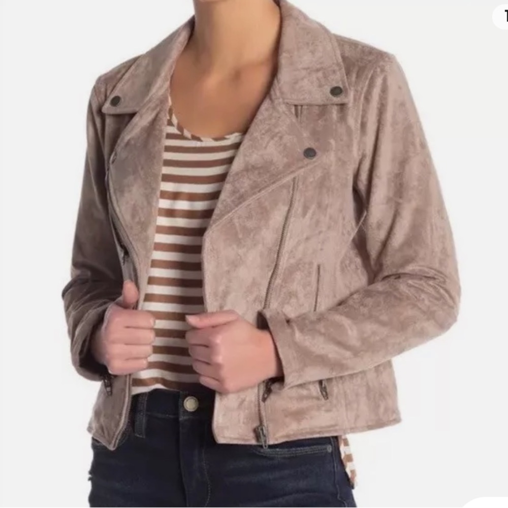 Blank NYC suede moto jacket - XS